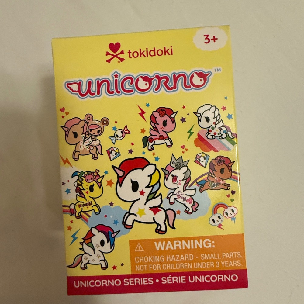 tokidoki Unicorno Blind Box Kids OS Yellow New Plush Keychain Surprise Mystery